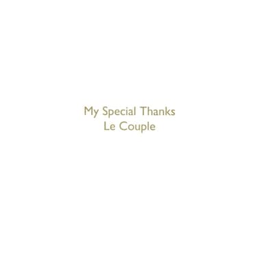 My special thanks